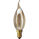 Decor C35 FLAME GOLD 25W E14 ("свеча на ветру" золотая) - лампа Foton